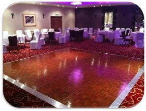 Dance floor back and white starlight parquet hire Gloucestershire, Cheltenham, Tewkesbury